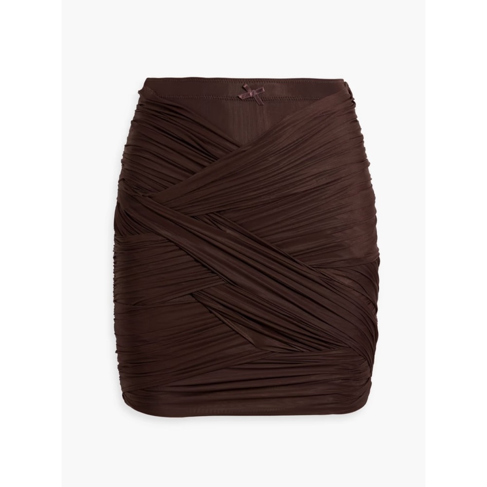 ALEXANDER WANG
Ruched stretch-jersey mini skirt